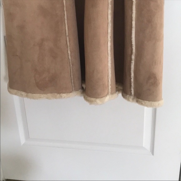 UTEX design faux-leather faux-fur shearling Women’s suede coat,very sexy & warm! - Picture 6 of 6